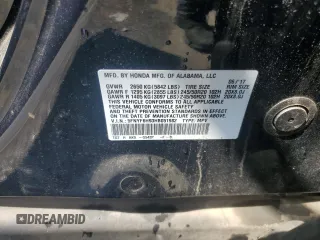 2017 Honda Pilot Touring z VIN 5FNYF6H93HB051982, wystawiony jako Copart lot #53390535 z przebiegiem Nie podano mil oraz Szkoda całkowita • Salvage title. Historia ofert i sprzedaży dostępna na DreamBid. Obrazek 14.