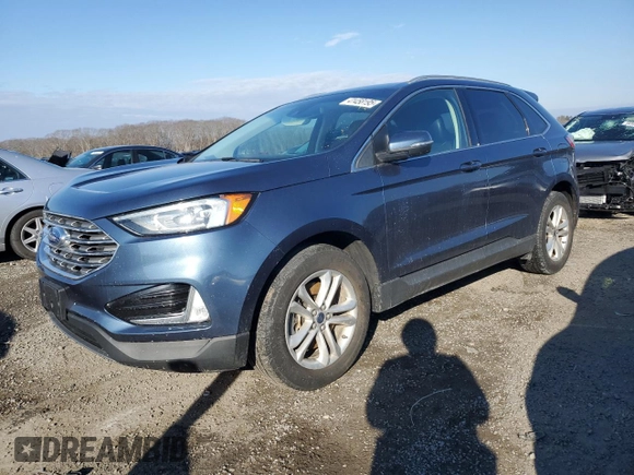 2019 Ford Edge SEL with VIN 2FMPK4J94KBB24282, listed as a Copart auction lot 41458195 with 41,141 mi miles and Salvage Title. Bid and sale history available at carsss.com. Image 1.