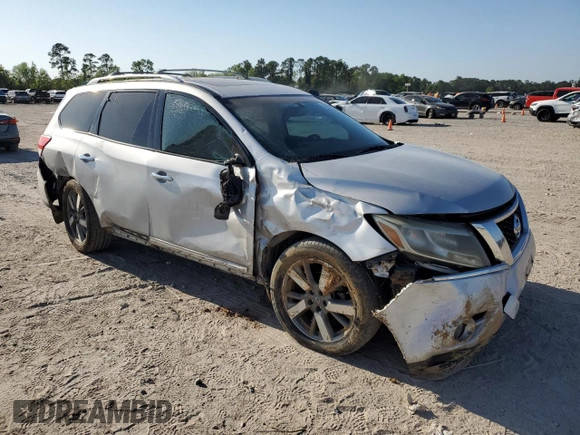 2015 Nissan Pathfinder Platinum z VIN 5N1AR2MM6FC600818, wystawiony jako Copart lot #52195195 z przebiegiem 163 035 mil mil oraz Szkoda całkowita • Salvage title. Historia ofert i sprzedaży dostępna na DreamBid. Obrazek 4.