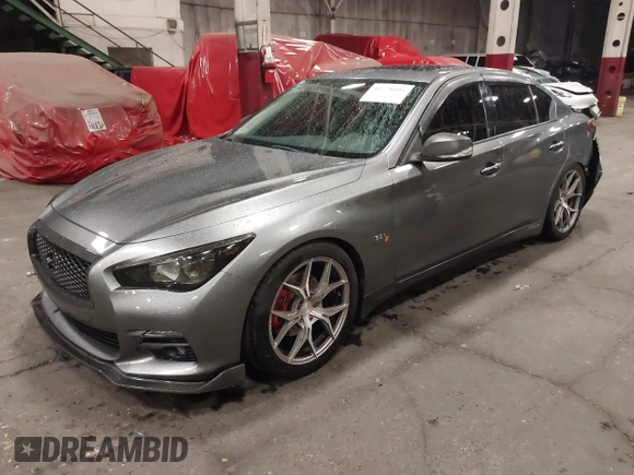2016 Infiniti Q50 3.0t Premium with VIN JN1EV7AP0GM305466, listed as a IAAI auction lot 41778105 with 79,919 mi miles. Bid and sale history available at carsss.com. Image 2.