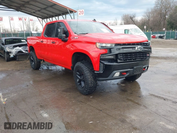 2021 Chevrolet Silverado 1500 LT Trail Boss with VIN 3GCPYFED3MG246645, listed as a IAAI auction lot 41695230 with 73,376 mi miles and . Bid and sale history available at DreamBid. Image 1.