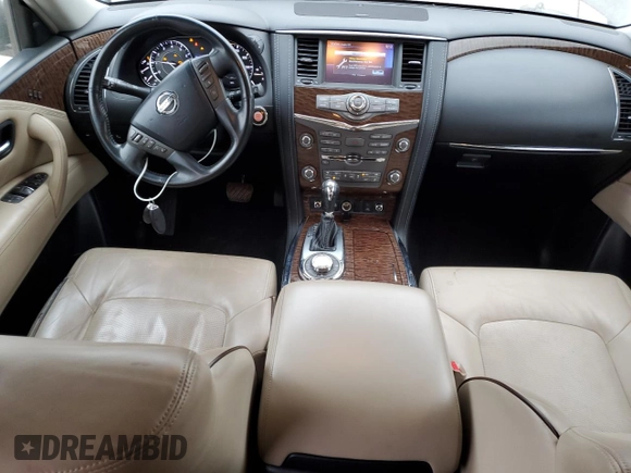 2017 Nissan Armada Platinum with VIN JN8AY2NE4H9704307, listed as a Copart auction lot 85791644 with 79,712 mi miles and Salvage Title. Bid and sale history available at carsss.com. Image 8.