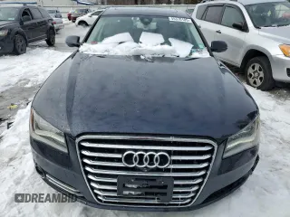 2014 Audi A8 3.0T with VIN WAURGAFD9EN002114, listed as a Copart auction lot 45370105 with 93,753 mi miles and Salvage title. Bid and sale history available at DreamBid. Image 5.