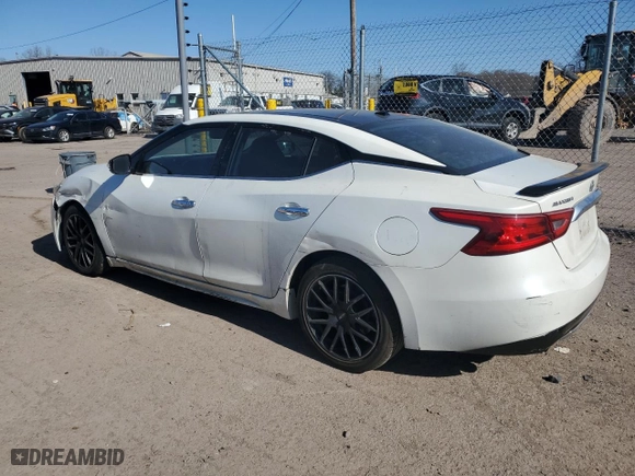 2017 Nissan Maxima SV with VIN 1N4AA6AP2HC434274, listed as a Copart auction lot 48554065 with 109,394 mi miles and Salvage Title. Bid and sale history available at carsss.com. Image 2.