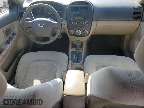 2007 Kia Spectra EX with VIN KNAFE121375478544, listed as a Copart auction lot 51572015 with 200,203 mi miles and Salvage Title. Bid and sale history available at carsss.com. Image 8.