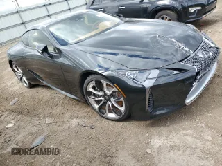 2018 Lexus LC with VIN JTHHP5AY7JA005268, listed as a Copart auction lot 52507585 with 17,572 mi miles and Salvage Title. Bid and sale history available at carsss.com. Image 4.