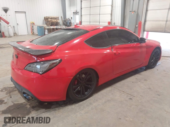 2013 Hyundai Genesis Coupe R-Spec with VIN KMHHU6KJ4DU101925, listed as a IAAI auction lot 41190063 with 86,077 mi miles and . Bid and sale history available at DreamBid. Image 4.