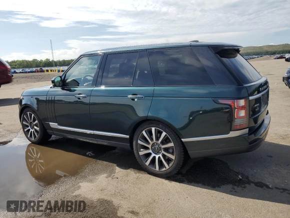 2014 Land Rover Range Rover Supercharged Autobiography with VIN SALGV2TFXEA176348, listed as a Copart auction lot 61078535 with 93,054 mi miles and Salvage title. Bid and sale history available at DreamBid. Image 2.