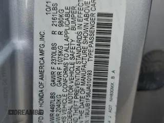 2018 Acura TLX w/Technology Pkg with VIN 19UUB1F56JA010193, listed as a Copart auction lot 46982145 with 259,757 mi miles and Salvage Title. Bid and sale history available at carsss.com. Image 13.