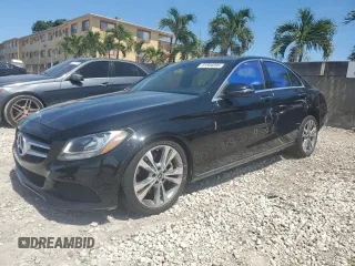 2018 Mercedes-Benz C 300 with VIN WDDWF4JB8JR318967, listed as a Copart auction lot 61594095 with 93,534 mi miles and Salvage title. Bid and sale history available at DreamBid. Image 1.