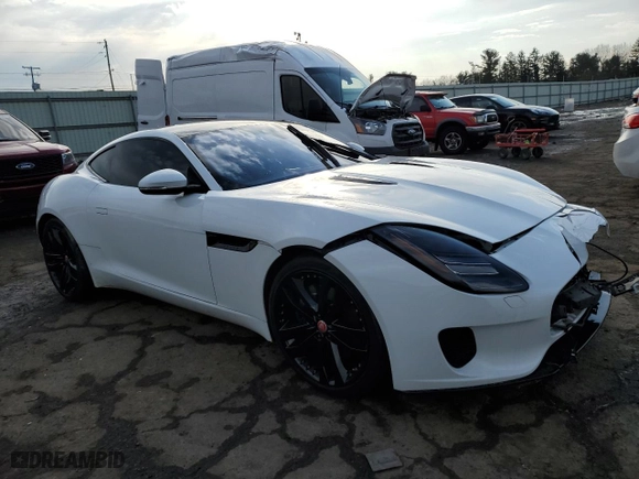 2020 Jaguar F-TYPE P300 with VIN SAJDD1GX5LCK67704, listed as a Copart auction lot 43954084 with 0 mi miles. Bid and sale history available at carsss.com. Image 4.