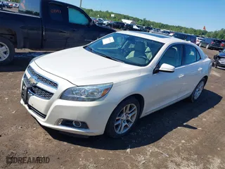 2013 Chevrolet Malibu ECO with VIN 1G11F5RR3DF107590, listed as a IAAI auction lot 40051912 with 150,179 mi miles. Bid and sale history available at carsss.com. Image 2.