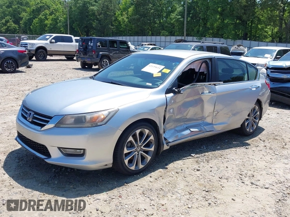 2013 Honda Accord Sport with VIN 1HGCR2F57DA156040, listed as a IAAI auction lot 42139614 with 129,771 mi miles and . Bid and sale history available at DreamBid. Image 18.