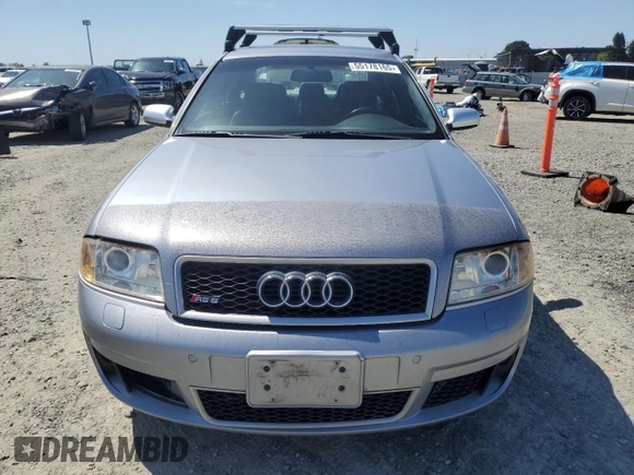 2003 Audi RS 6 with VIN WUAPV54B63N905751, listed as a Copart auction lot 55178165 with 147,535 mi miles and Clean Title. Bid and sale history available at carsss.com. Image 5.