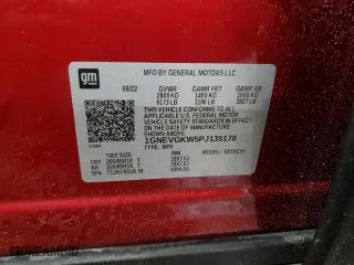 2023 Chevrolet Traverse LT Cloth with VIN 1GNEVGKW5PJ135178, listed as a Copart auction lot 44572535 with 54,727 mi miles and Salvage Title. Bid and sale history available at carsss.com. Image 15.