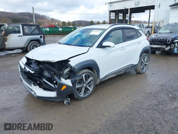 2020 Hyundai Kona Limited with VIN KM8K3CA53LU469216, listed as a IAAI auction lot 41690284 with 69,000 mi miles and . Bid and sale history available at carsss.com. Image 2.