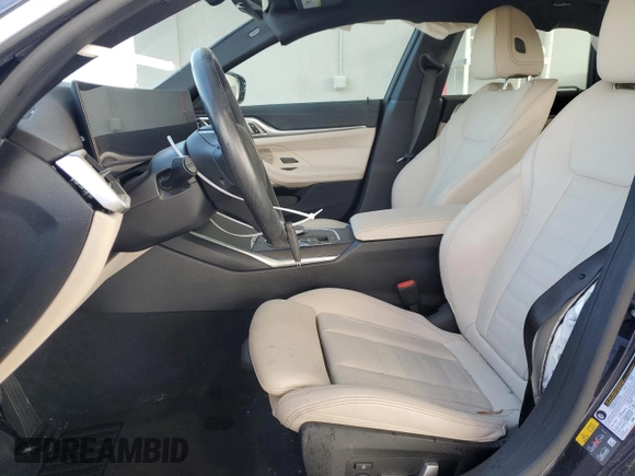 2024 BMW i4 eDrive35 with VIN WBY43AW05RFR93803, listed as a Copart auction lot 87611145 with 0 mi miles and Non Repairable. Bid and sale history available at carsss.com. Image 7.