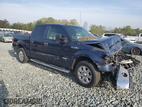 2014 Ford F-150 XL with VIN 1FTFW1CT7EFB80893, listed as a Copart auction lot 52339175 with 0 mi miles and Salvage Title. Bid and sale history available at carsss.com. Image 4.