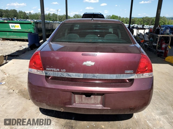 2007 Chevrolet Impala LS z VIN 2G1WB58K079414752, wystawiony jako Copart lot #58153935 z przebiegiem 276 602 mil mil oraz Szkoda całkowita • Salvage title. Historia ofert i sprzedaży dostępna na DreamBid. Obrazek 6.