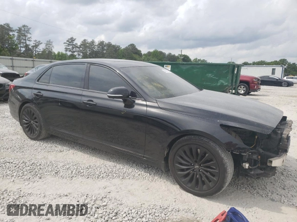 2017 Genesis G90 Premium z VIN KMHG34JA4HU028002, wystawiony jako Copart lot #54210265 z przebiegiem 161 194 mil mil oraz Szkody całkowita. Historia ofert i sprzedaży dostępna na DreamBid. Obrazek 4.