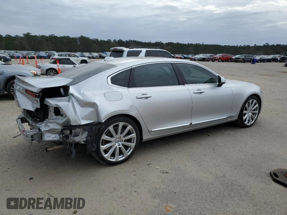2018 Volvo S90 Inscription with VIN LVYBC0AL4JP035893, listed as a Copart auction lot 86851984 with 82,234 mi miles and Salvage Title. Bid and sale history available at carsss.com. Image 3.