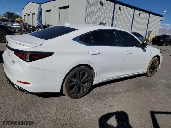 2023 Lexus ES with VIN 58AJZ1B17PU141581, listed as a Copart auction lot 77873054 with 21,780 mi miles and Salvage Title. Bid and sale history available at carsss.com. Image 3.