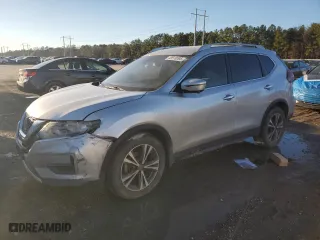 2019 Nissan Rogue SV with VIN 5N1AT2MT9KC793162, listed as a Copart auction lot 46518095 with 71,143 mi miles and Salvage Title. Bid and sale history available at carsss.com. Image 1.