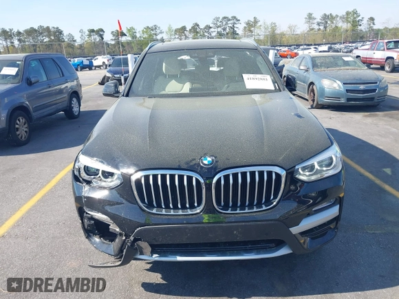 2019 BMW X3 sDrive30i with VIN 5UXTR7C56KLF29586, listed as a IAAI auction lot 41892881 with 26,415 mi miles. Bid and sale history available at carsss.com. Image 12.
