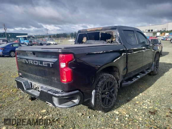 2023 Chevrolet Silverado 1500 RST with VIN 1GCUDEEL4PZ208393, listed as a Copart auction lot 71346124 with Not Provided miles and Non Repairable. Bid and sale history available at DreamBid. Image 3.