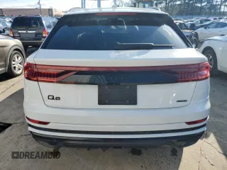 2021 Audi Q8 Premium Plus with VIN WA1EVAF16MD014460, listed as a Copart auction lot 83991764 with 53,464 mi miles and Salvage title. Bid and sale history available at DreamBid. Image 6.