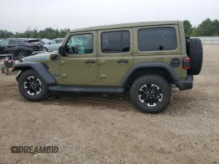 2025 Jeep Wrangler Rubicon with VIN 1C4RJXR61SW513701, listed as a Copart auction lot 59692735 with 4,778 mi miles and Salvage title. Bid and sale history available at DreamBid. Image 2.