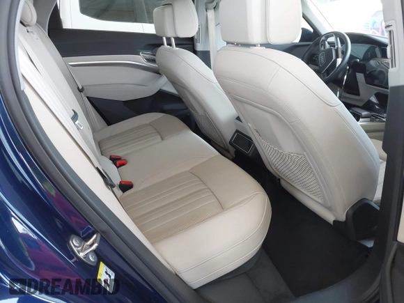 2021 Audi e-tron Premium Plus with VIN WA1LAAGE4MB038563, listed as a IAAI auction lot 42422063 with 31,645 mi miles and . Bid and sale history available at DreamBid. Image 8.