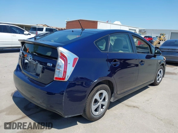 2012 Toyota Prius One with VIN JTDKN3DU2C1559380, listed as a IAAI auction lot 42041076 with 222,740 mi miles. Bid and sale history available at carsss.com. Image 4.