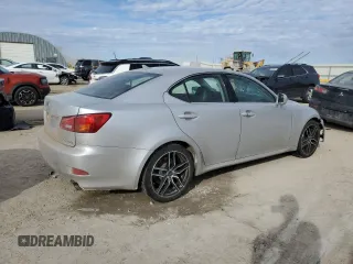 2007 Lexus IS 350 with VIN JTHBE262675012230, listed as a Copart auction lot 46686995 with 158,767 mi miles and Salvage Title. Bid and sale history available at DreamBid. Image 3.