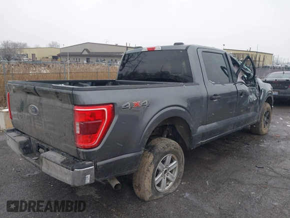 2023 Ford F-150 XL with VIN 1FTFW1E5XPFA34750, listed as a IAAI auction lot 41151167 with 47,175 mi miles. Bid and sale history available at carsss.com. Image 4.