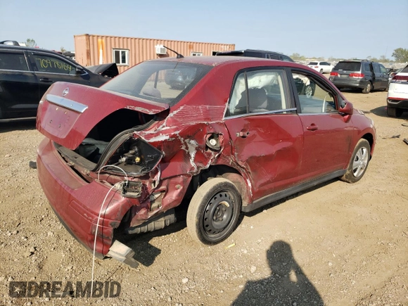 2008 Nissan Versa 1.8 S with VIN 3N1BC11E58L417857, listed as a Copart auction lot 70824094 with 163,032 mi miles and Salvage Title. Bid and sale history available at carsss.com. Image 3.