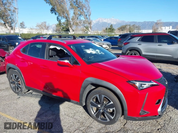 2019 Lexus UX 200 z VIN JTHY3JBH6K2000559, wystawiony jako IAAI lot #41334946 z przebiegiem 59 134 mil mil oraz . Historia ofert i sprzedaży dostępna na DreamBid. Obrazek 1.