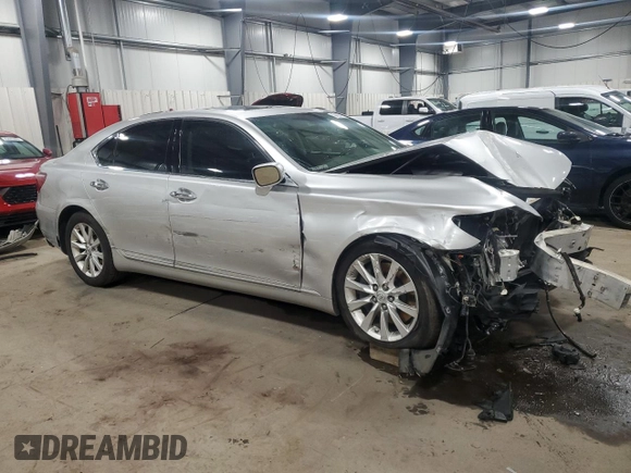 2010 Lexus LS 460 with VIN JTHCL5EF3A5007249, listed as a Copart auction lot 43432475 with 168,150 mi miles and Salvage title. Bid and sale history available at DreamBid. Image 4.