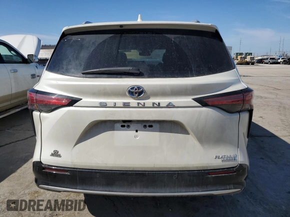 2021 Toyota Sienna Limited with VIN 5TDERKEC8MS007565, listed as a Copart auction lot 45292615 with 36,993 mi miles and Salvage Title. Bid and sale history available at carsss.com. Image 6.
