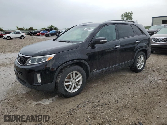 2014 Kia Sorento LX with VIN 5XYKTCA69EG434214, listed as a Copart auction lot 57053894 with 157,957 mi miles and Clean Title. Bid and sale history available at carsss.com. Image 1.