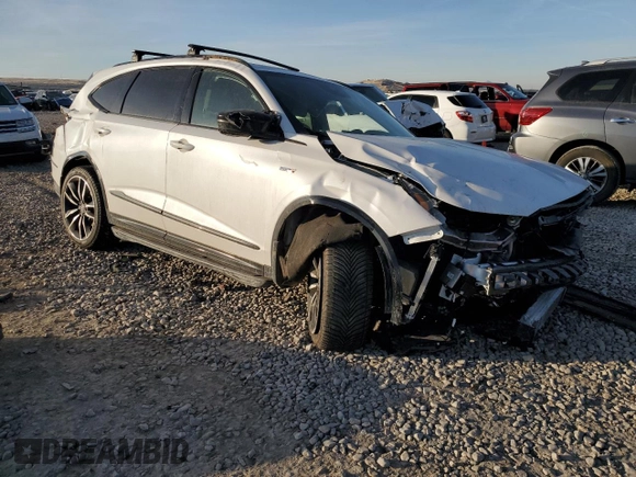 2023 Acura MDX Type S w/Advance Package with VIN 5J8YD8H8XPL004146, listed as a Copart auction lot 85973234 with 0 mi miles and Salvage Title. Bid and sale history available at carsss.com. Image 4.