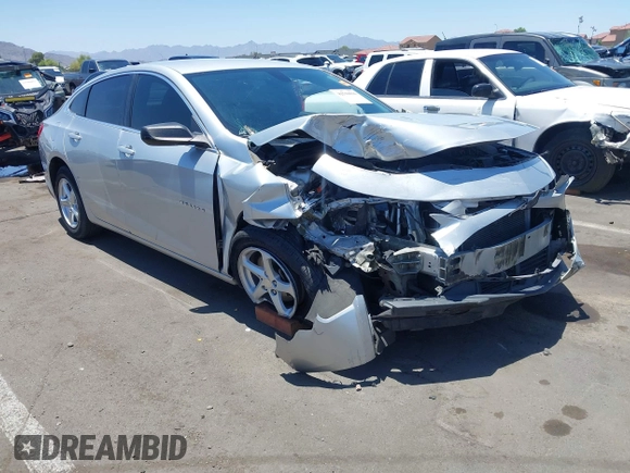 2016 Chevrolet Malibu LS with VIN 1G1ZB5ST1GF205204, listed as a IAAI auction lot 42510016 with 149,700 mi miles and . Bid and sale history available at DreamBid. Image 1.