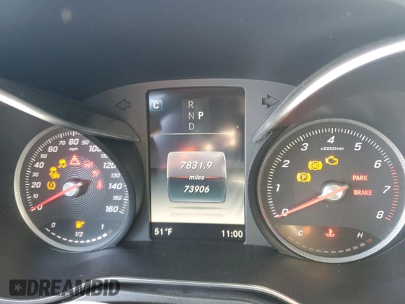 2018 Mercedes-Benz C with VIN 55SWF4JB4JU241898, listed as a Copart auction lot 49443245 with 73,906 mi miles and Salvage Title. Bid and sale history available at carsss.com. Image 9.