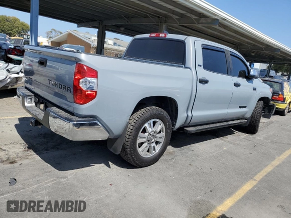 2020 Toyota Tundra 2WD SR5 with VIN 5TFEY5F10LX258199, listed as a Copart auction lot 58236654 with 71,158 mi miles and Salvage Title. Bid and sale history available at carsss.com. Image 3.