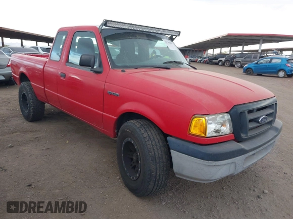 2005 Ford Ranger XL with VIN 1FTYR15E95PA58593, listed as a IAAI auction lot 41706058 with 129,282 mi miles. Bid and sale history available at carsss.com. Image 1.