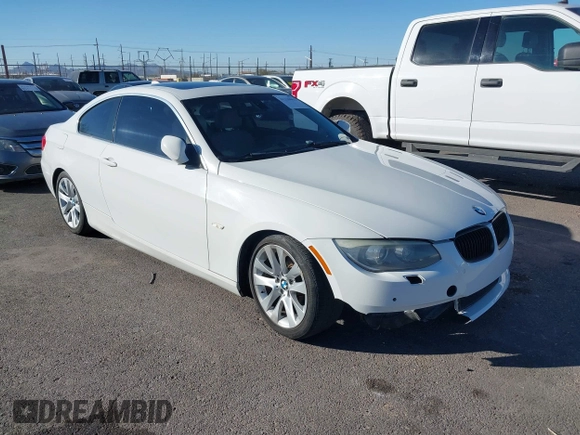 2012 BMW 3 Series 328i with VIN WBAKE5C53CJ106162, listed as a IAAI auction lot 41330065 with 160,624 mi miles and . Bid and sale history available at carsss.com. Image 1.