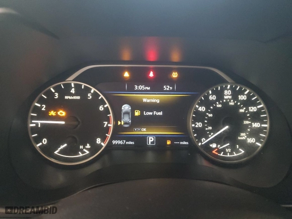 2018 Nissan Maxima S with VIN 1N4AA6AP8JC404332, listed as a Copart auction lot 52227495 with 99,967 mi miles and Salvage Title. Bid and sale history available at carsss.com. Image 9.