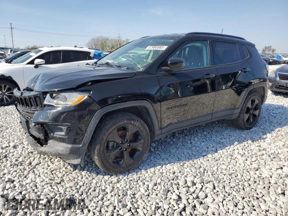 2020 Jeep Compass Latitude z VIN 3C4NJDBB0LT100664, wystawiony jako Copart lot #47980585 z przebiegiem 78 548 mil mil oraz Szkoda całkowita • Salvage title. Historia ofert i sprzedaży dostępna na DreamBid. Obrazek 1.