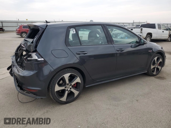 2017 Volkswagen GTI S with VIN 3VW547AUXHM065464, listed as a Copart auction lot 43478615 with 71,897 mi miles and Salvage Title. Bid and sale history available at DreamBid. Image 3.