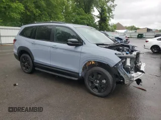 2022 Honda Pilot TrailSport z VIN 5FNYF6H81NB020409, wystawiony jako Copart lot #56401885 z przebiegiem 28 744 mil mil oraz Szkoda całkowita • Salvage title. Historia ofert i sprzedaży dostępna na DreamBid. Obrazek 4.